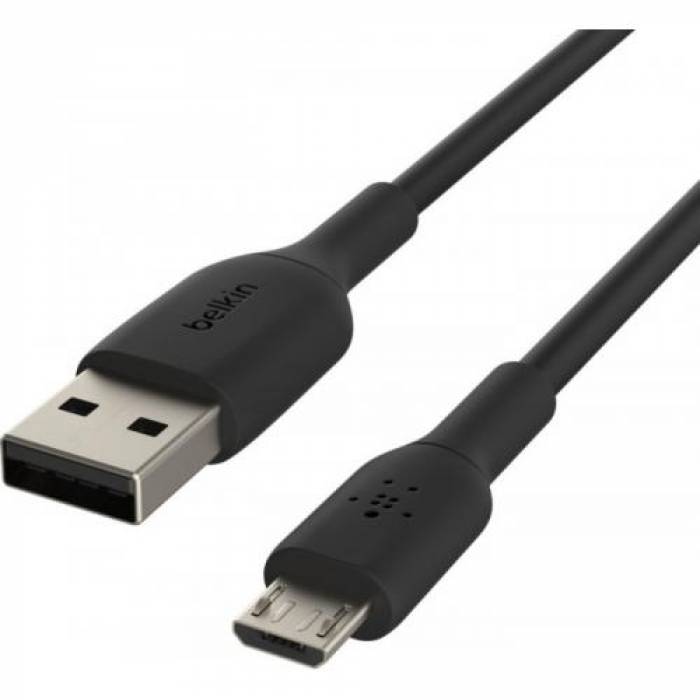 Cablu de date Belkin Boost Charge, micro USB - USB Tip A, 1m, Black