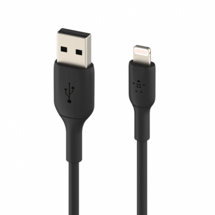 Cablu de date Belkin Boost Charge, USB-A - Lightning, 3m, Black