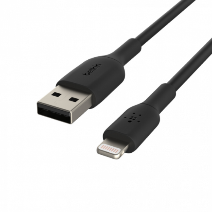 Cablu de date Belkin Boost Charge, USB-A - Lightning, 3m, Black