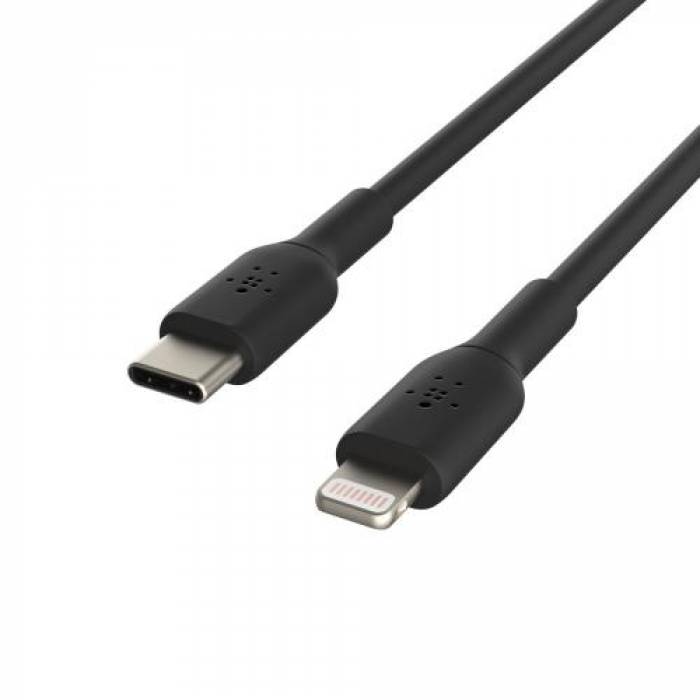 Cablu de date Belkin Boost Charge, USB Tip C - Lightning, 1m, Black