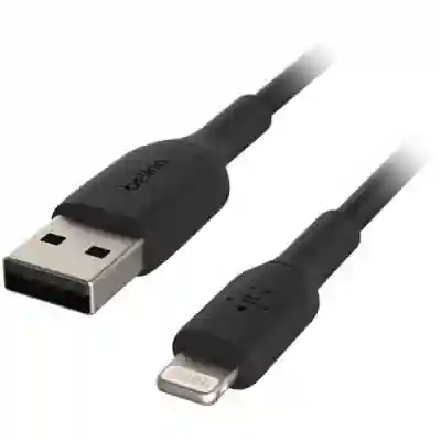 Cablu de date Belkin CAA001BT0MBK, USB - Lightning, 0.15m, Black