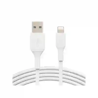 Cablu de date Belkin CAA001BT1MWH, USB - Lightning, 1m, White