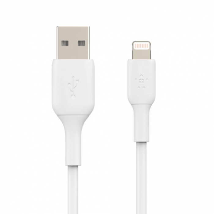 Cablu de date Belkin CAA001BT1MWH, USB - Lightning, 1m, White