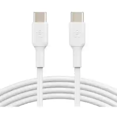 Cablu de date Belkin CAB003BT2MWH, USB-C - USB-C, 2m, White