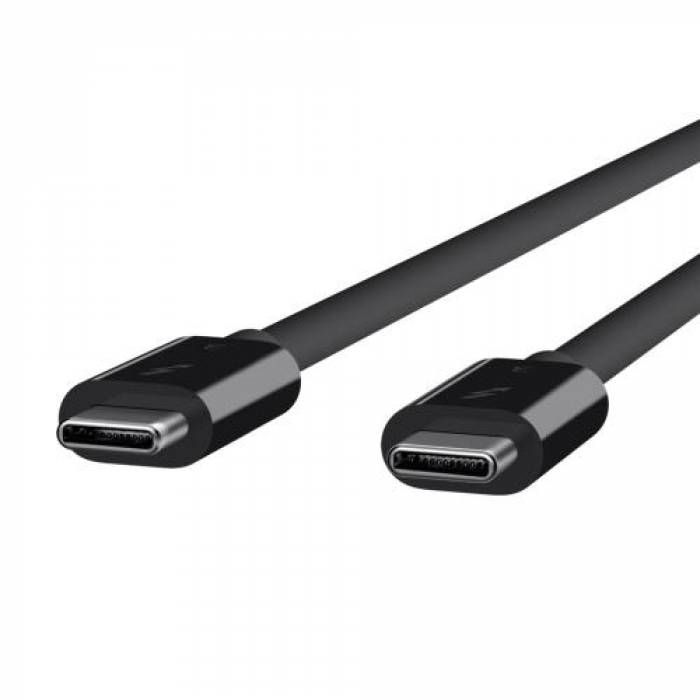 Cablu de date Belkin F2CD084BT0.8MBK, USB-C - USB-C, 0.5m, Black