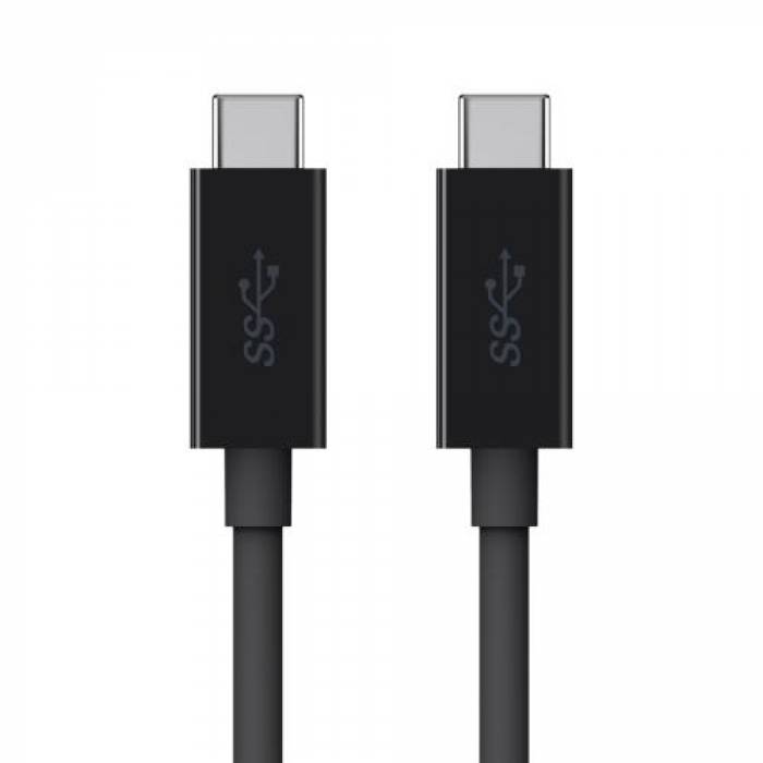 Cablu de date Belkin F2CU049BT2M-BLK, USB-C - USB-C, 2m, Black