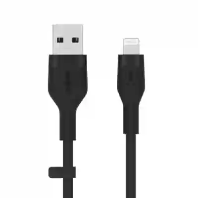 Cablu de date Belkin Flex, USB - Lightning, 1m, Black