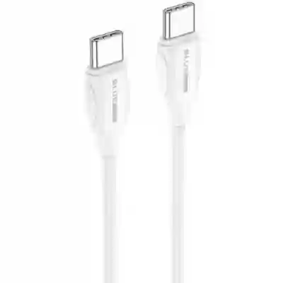 Cablu de date Blue Power B1BX19, USB-C - Lightning, 1m, White