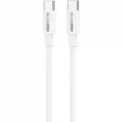 Cablu de date Blue Power B1BX19, USB-C - USB-C, 1m, White