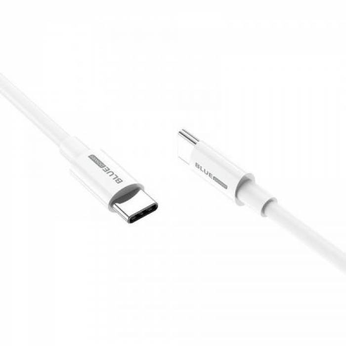 Cablu de date Blue Power B1BX19, USB-C - USB-C, 1m, White