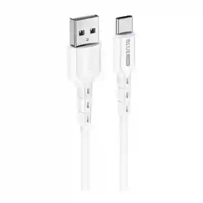 Cablu de date Blue Power BDU01 Novel, USB - USB-C, 1m, White