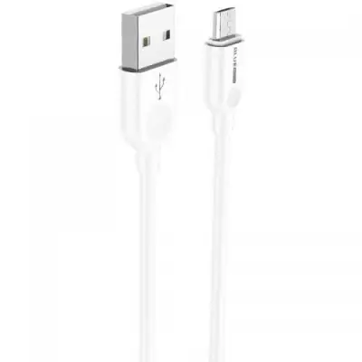 Cablu de date Blue Power BM2BX14 LinkJet, USB - microUSB, 2m, White