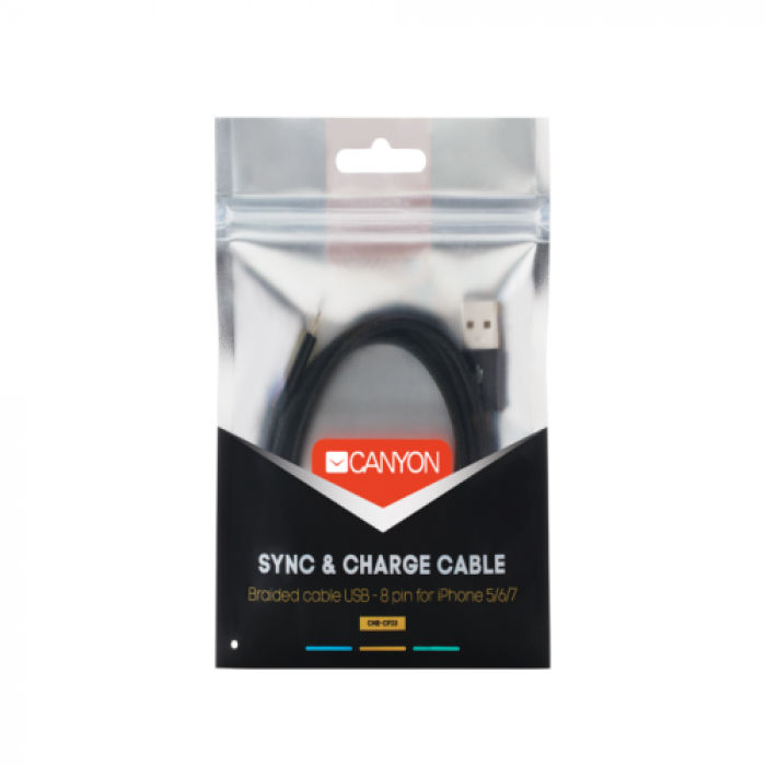 Cablu de date Canyon CNE-CFI3B, Black