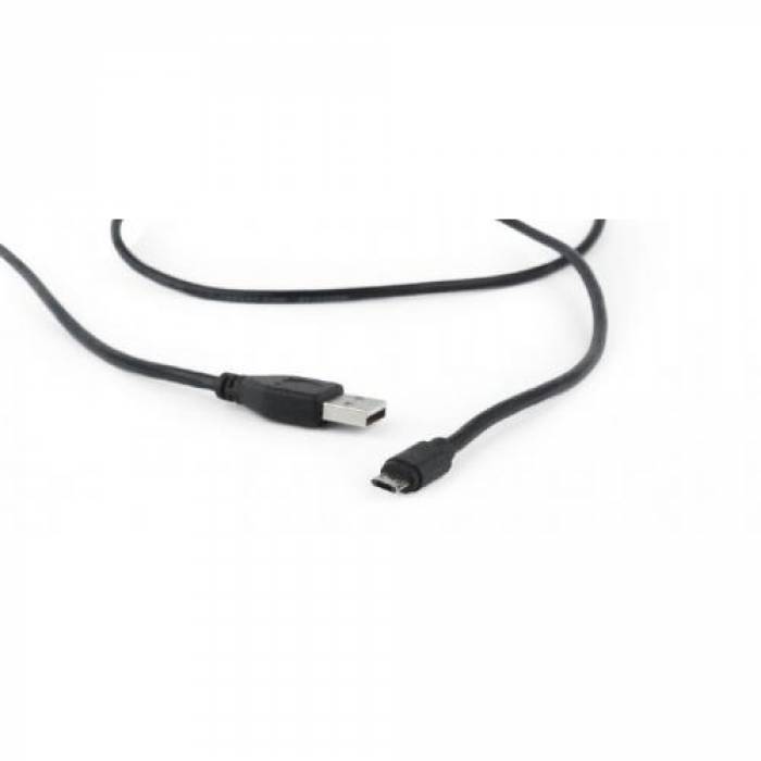 Cablu de date Gembird CC-USB2-AMmDM-6, USB - micro USB, 1.8m, Black