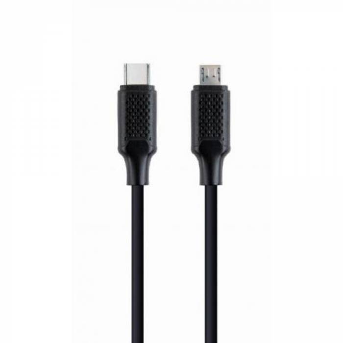 Cablu de date Gembird CC-USB2-CMMBM-1.5M, USB-C - microUSB, 1.5m, Black