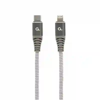Cablu de date Gembird CC-USB2B-CM8PM-1.5M, USB-C - Lightning, 1.5m, Gray