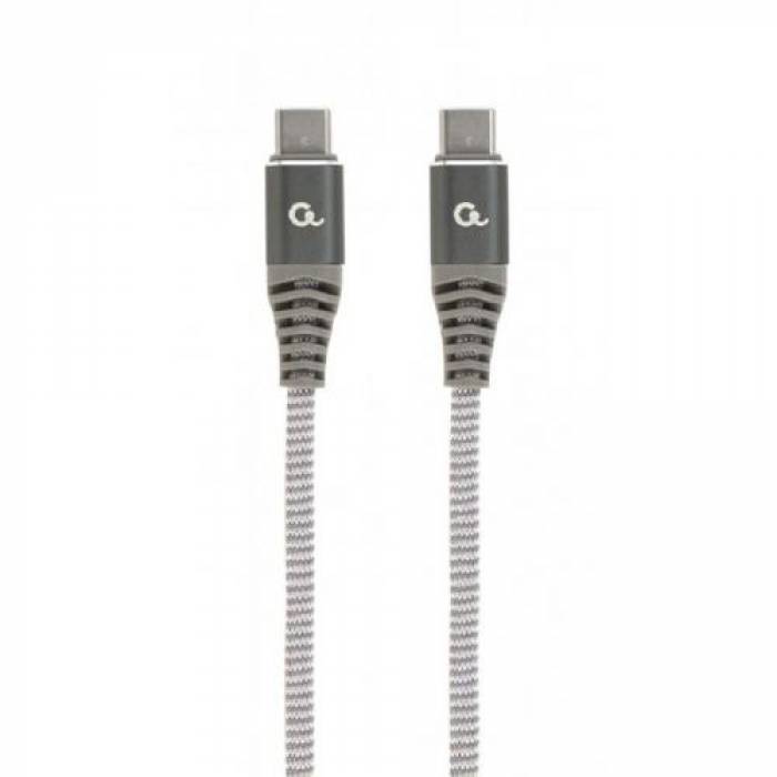 Cablu de date Gembird CC-USB2B-CMCM100-1.5M, USB-C - USB-C, 1.5m, Gray