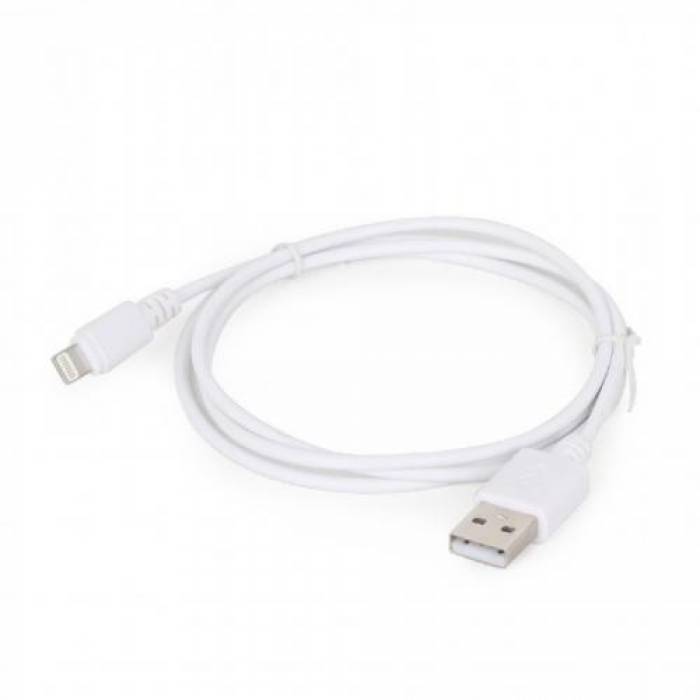 Cablu de date Gembird, USB - Lightning, 1m, White