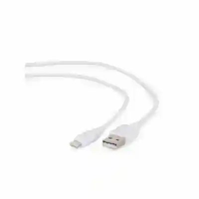 Cablu de date Gembird, USB - Lightning, 2m, White