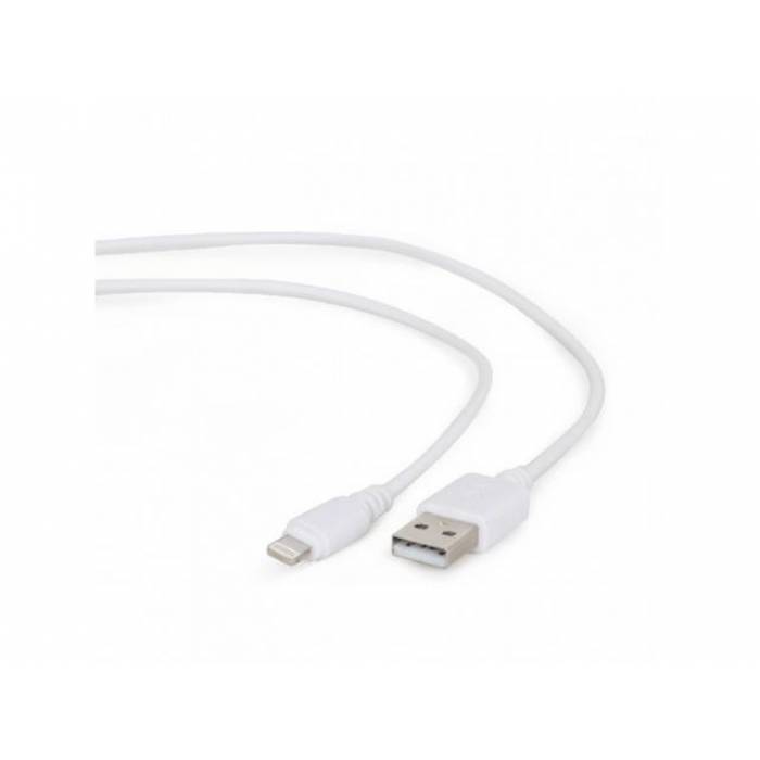 Cablu de date Gembird, USB - Lightning, 2m, White