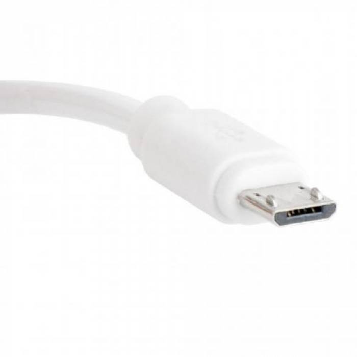 Cablu de date Gembird, USB - micro USB, 1.8m, White