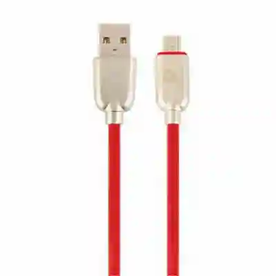 Cablu de date Gemnird Premium, USB - micro USB, 2m, Red