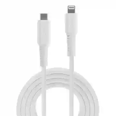 Cablu de date Lindy 31317, USB-C - Lightning, 2m, White