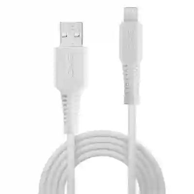 Cablu de date Lindy 31325, USB - Lightning, 0.5m, White