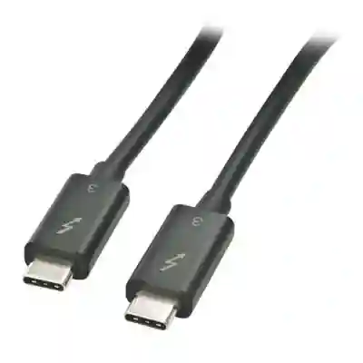 Cablu de date Lindy LY-41556, USB-C - USB-C, 1m, Black
