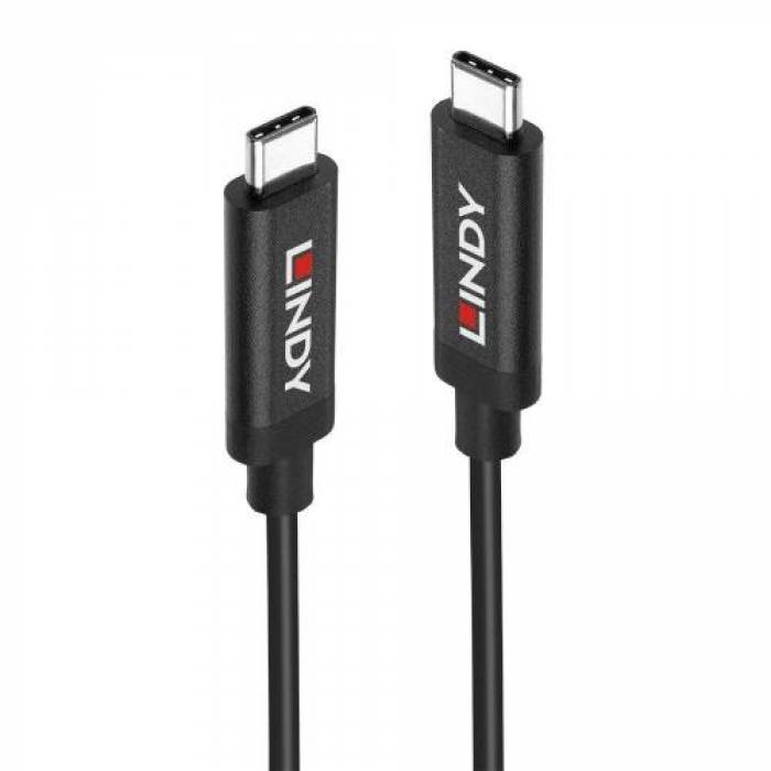 Cablu de date Lindy LY-43348, USB-C - USB-C, 3m, Black
