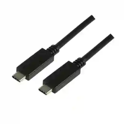 Cablu de date Logilink CU0129, USB-C - USB-C, 1m, Black