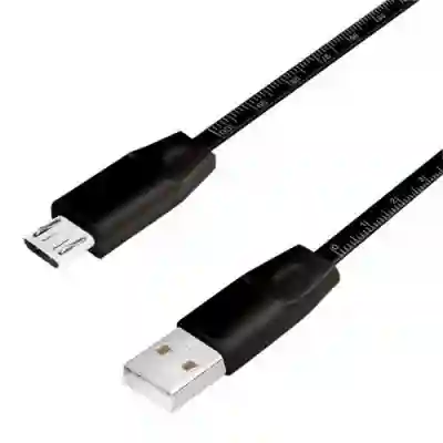 Cablu de date Logilink CU0158, USB - micro USB, 1m, Black