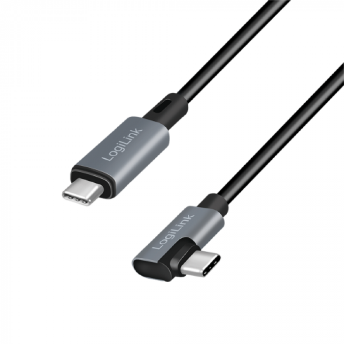 Cablu de date Logilink CU0184, USB-C - USB-C, 3m, Black