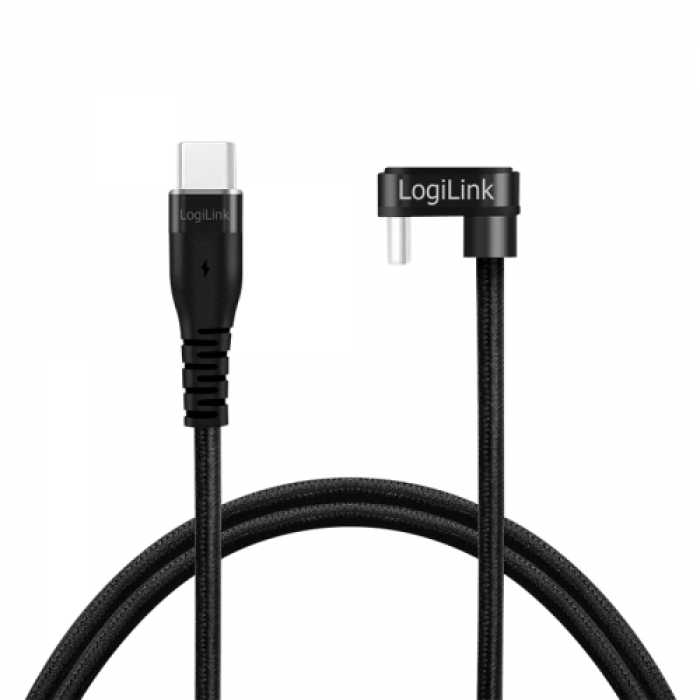Cablu de date Logilink CU0190, USB-C - USB-C, 1m, Black