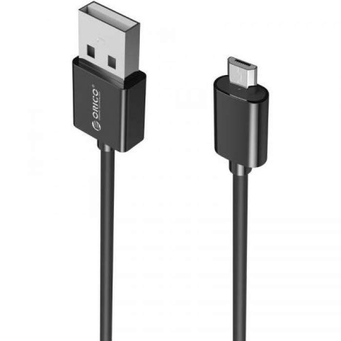 Cablu de date Orico ADC-10 PRO, USB - micro USB, 1m, Black