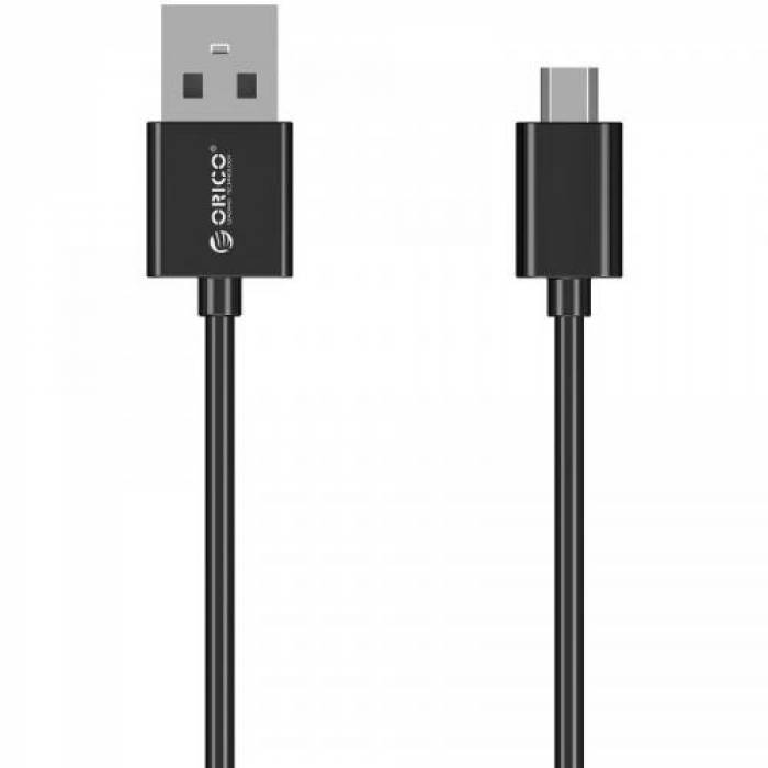 Cablu de date Orico ADC-10 PRO, USB - micro USB, 1m, Black