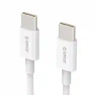 Cablu de date Orico BCU-10, USB-C - USB-C, 1m, White