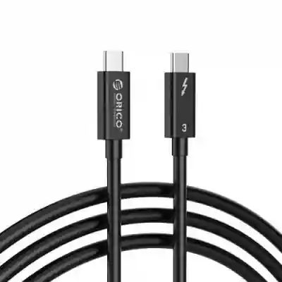 Cablu de date Orico TBL05, USB-C - USB-C, 0.5m, Black