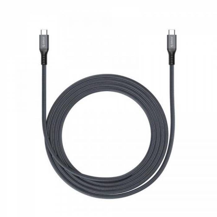 Cablu de date Orico TBZ4, USB-C - USB-C, 0.8m, Grey