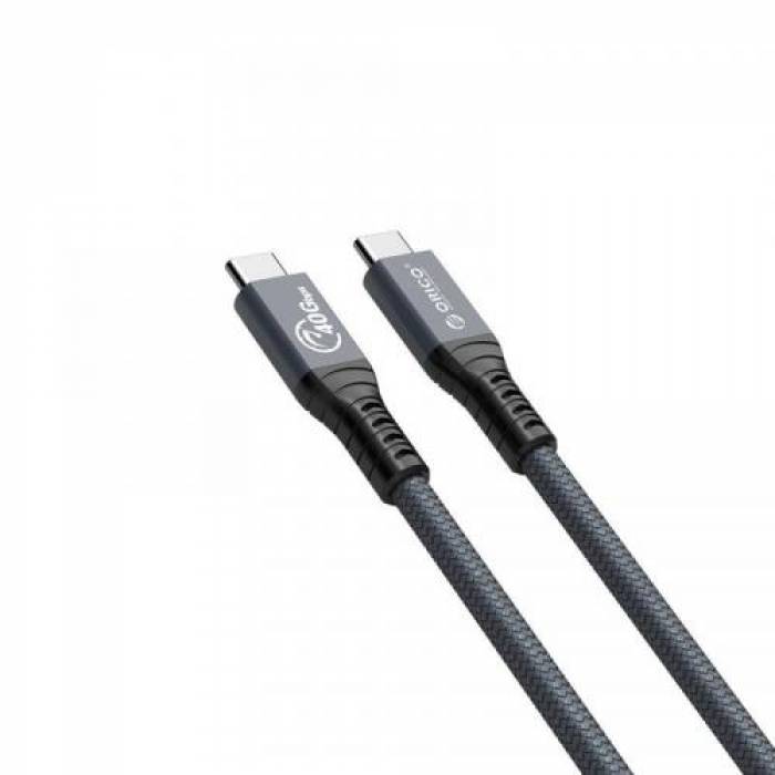 Cablu de date Orico TBZ4, USB-C - USB-C, 2m, Grey