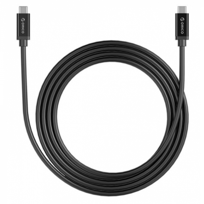 Cablu de date Orico XC-G2, USB-C - USB-C, 1m, Black