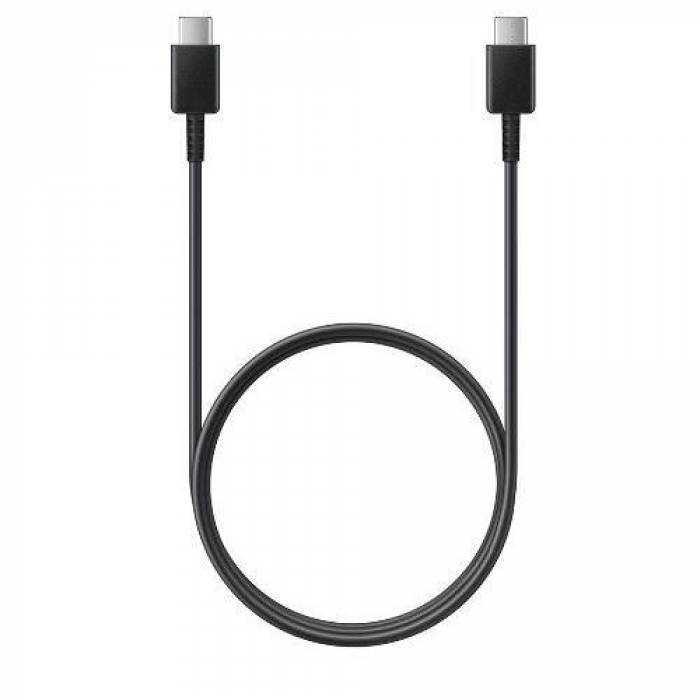 Cablu de date Samsung EP-DA705BBEGWW, USB-C - USB-C, 1m, Black