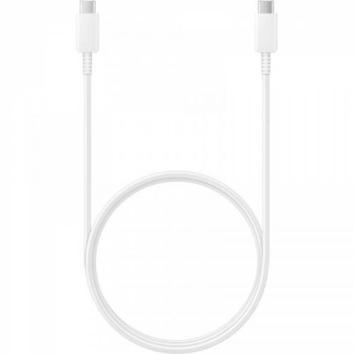 Cablu de date Samsung EP-DN975BWEGWW, USB-C - USB-C, 1m, White