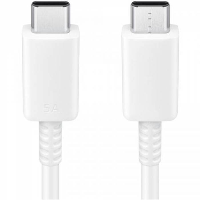Cablu de date Samsung EP-DN975BWEGWW, USB-C - USB-C, 1m, White