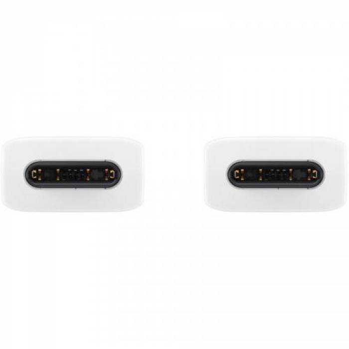 Cablu de date Samsung EP-DN975BWEGWW, USB-C - USB-C, 1m, White