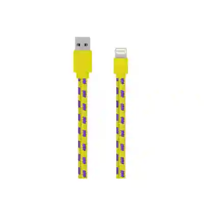 Cablu de date Serioux Mfi Fab, USB-Lightning, 1m, Yellow, Bulk