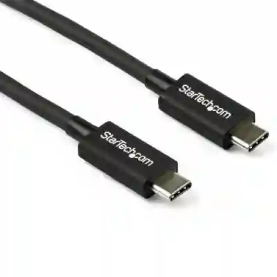 Cablu de date Startech TBLT34MM80CM, USB-C - USB-C, 0.8m, Black