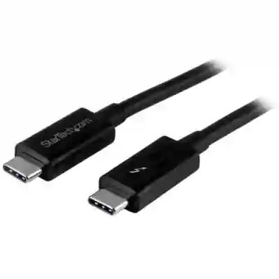 Cablu de date Startech TBLT3MM1M, USB-C - USB-C, 1m, Black