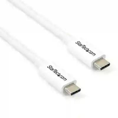 Cablu de date Startech TBLT3MM2MW, USB-C - USB-C, 2m, White