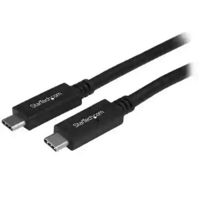 Cablu de date Startech USB315CC1M, USB-C - USB-C, 1m, Black
